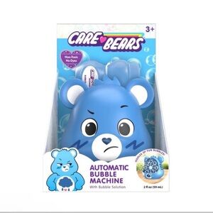New Care Bears Grumpy Bear Blue Automatic Bubble Blower w/ Solution